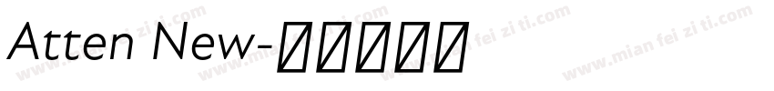 Atten New字体转换